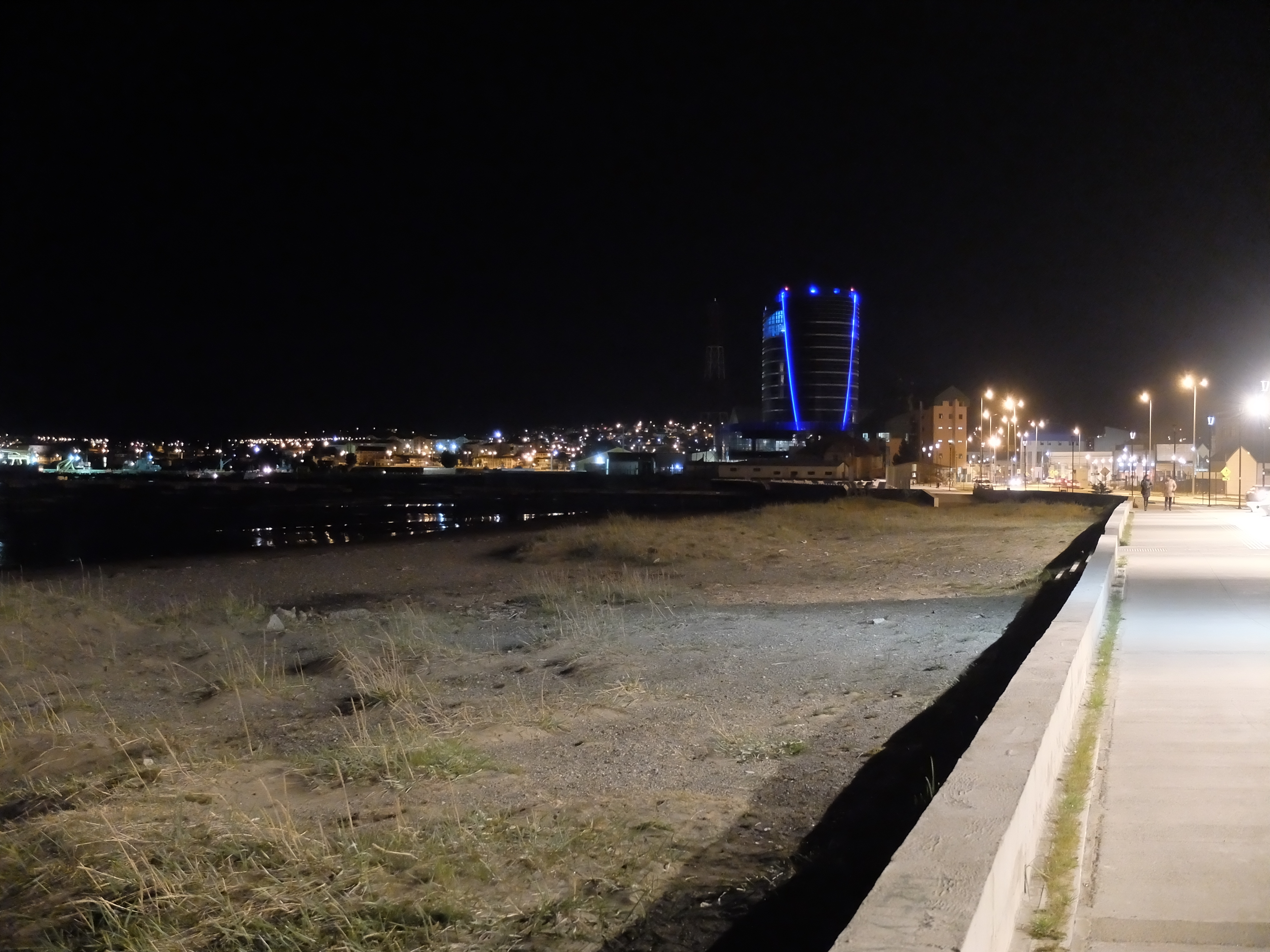 night shot of city